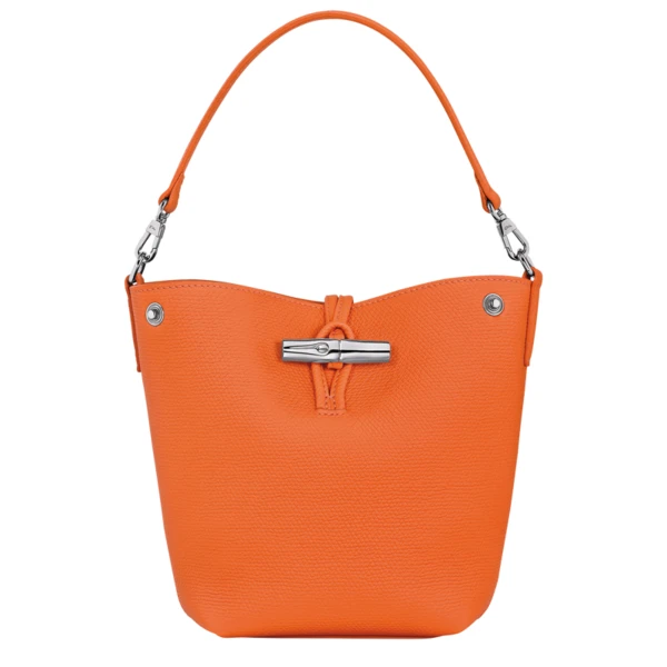 Sac seau XS Le Roseau Cuir - Orange