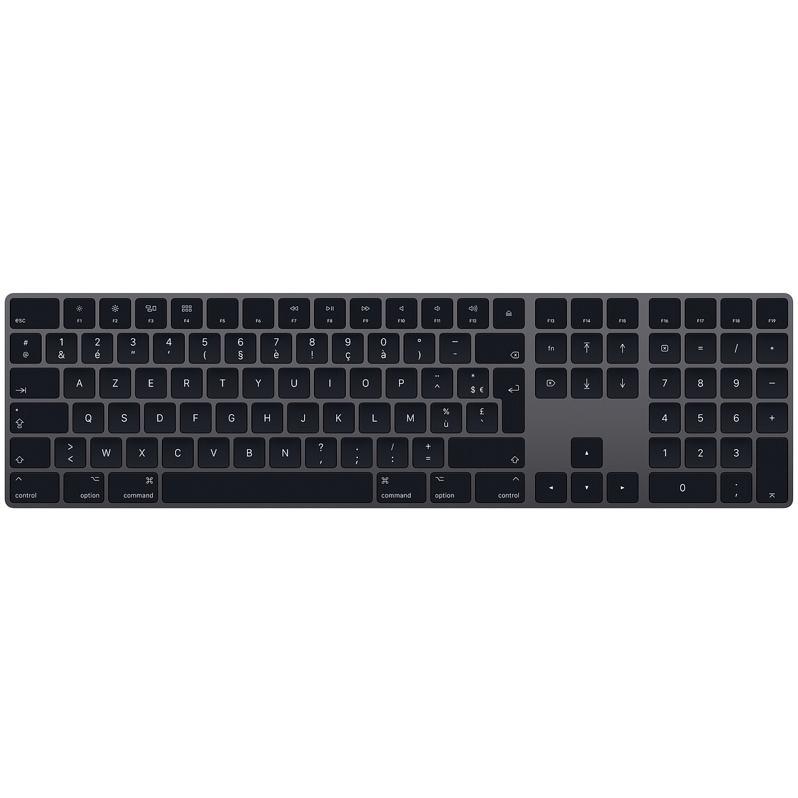 Magic Keyboard avec pavé numérique - Français - Gris sidéral
