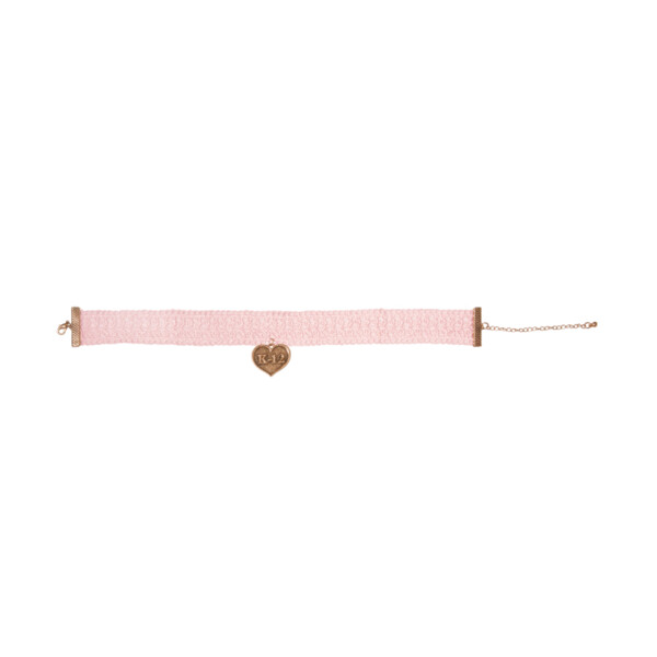 Choker ras du cou or dentelle rose K-12 Melanie Martinez