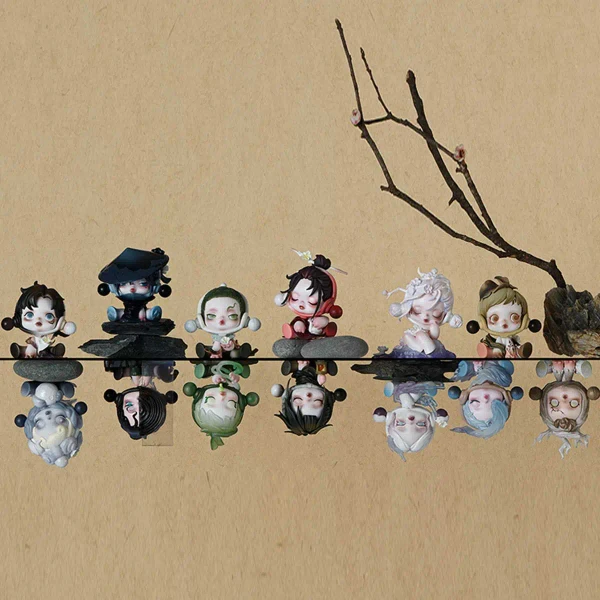 skullpanda ink plum blossom series