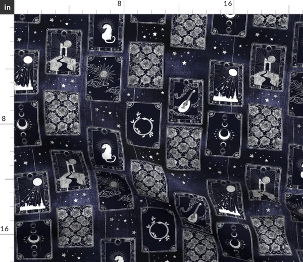 Tarot Cards Fabric | Spoonflower