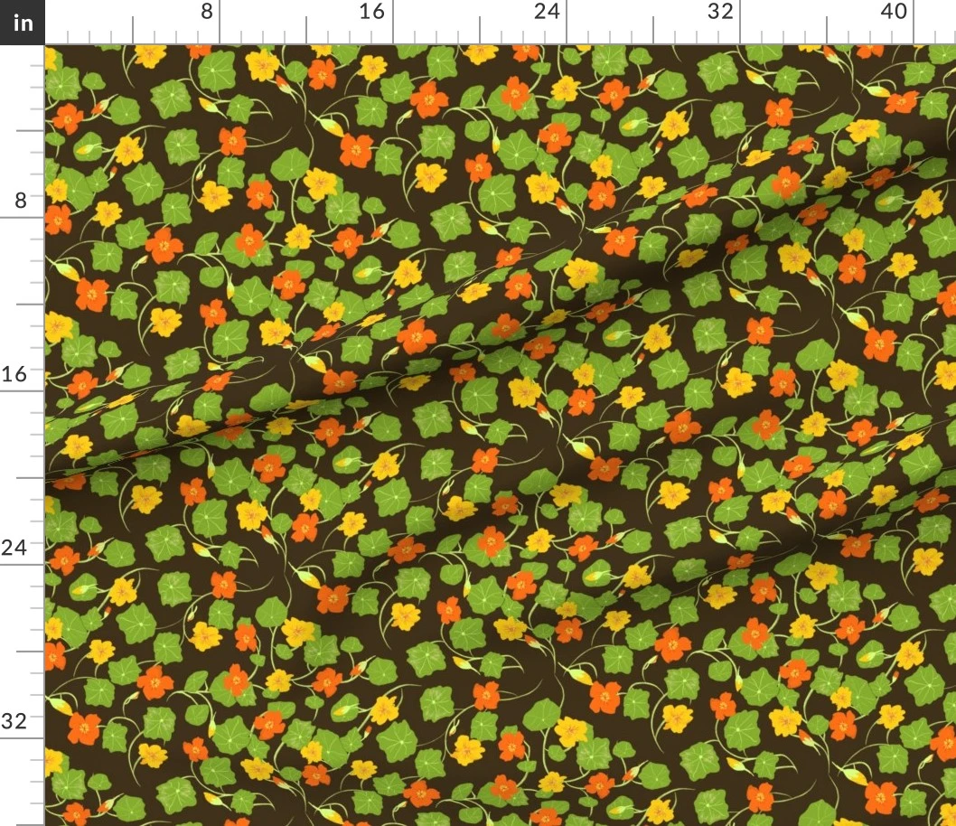 Fabric in Nasturtium