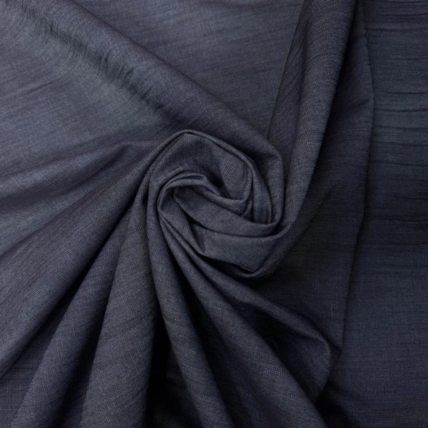 DENIM COTON FIN BLEU NAVY