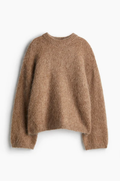 Pull oversize en mohair mélangé