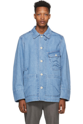 Blouson en denim bleu Tabiki