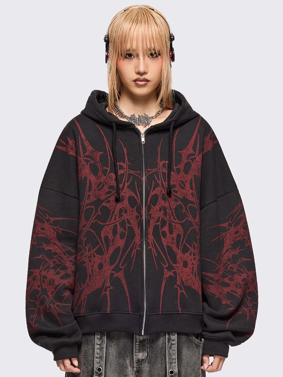 Insane Blood Zip Up Hoodie