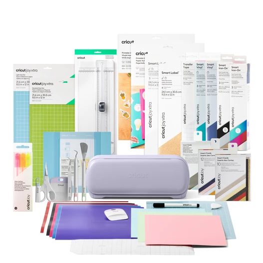 Cricut Joy Xtra™ lavande + Pack Matériaux + Abonnement Cricut Access™