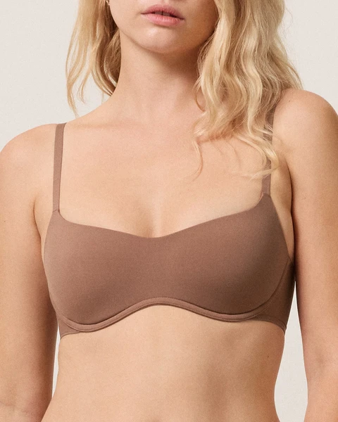 Micro Flex Scoop Bra in Taupe | MAIN ROSE