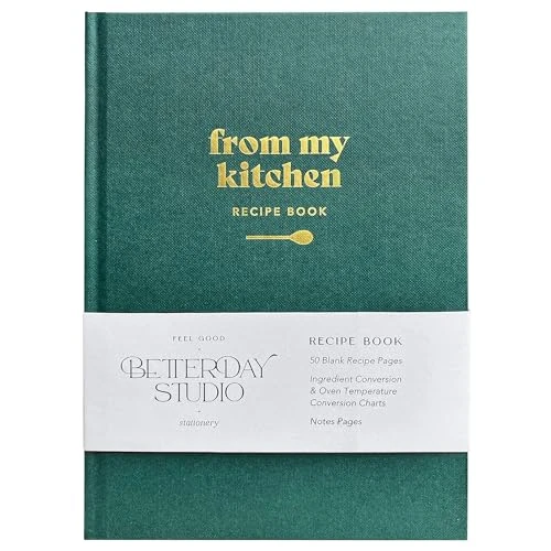 From My Kitchen – Livre de recettes vierge pour vos propres recettes, carnet de recettes, carnet de recettes personnalisé pour écrire votre propre journal alimentaire ou journal de pâtisserie, livre
