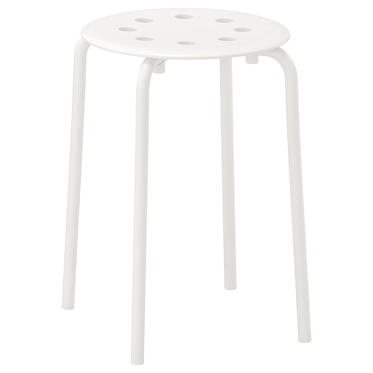MARIUS Tabouret - blanc 45 cm