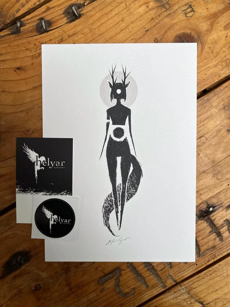 Hand-Signed A5 Art Print - Premium Quality on 300gsm Fresco Gesso Paper