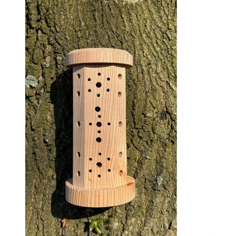 Abri à abeilles solitaires "Happy Bees" – Bois de mélèze - Europlay