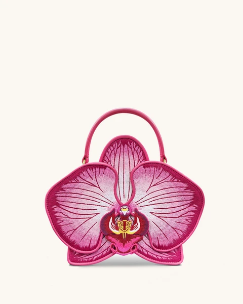 Sac à main Flora en forme d’orchidée – Rose