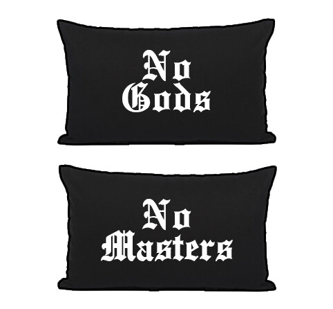 Taies d'oreillers No Gods No Masters
