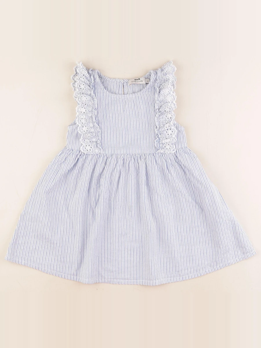 Cyrillus - robe bleu - 3 ans