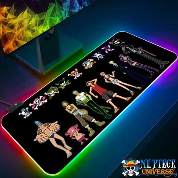 One Piece Logo Mouse Pad Gaming RGB Led (10 Colors)