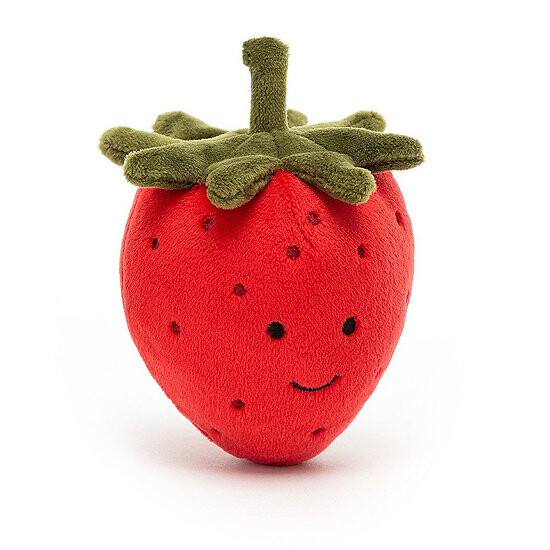 Peluche jellycat fraise– fabulous fruit strawberry- fabf6s 8cm