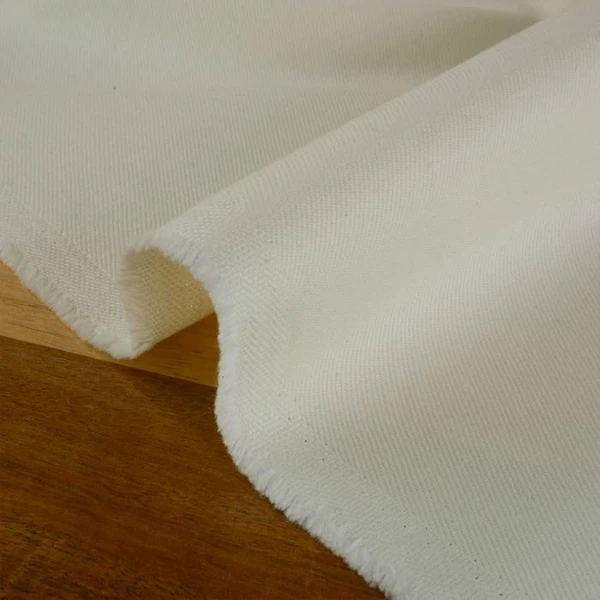 Tissu denim écru haute couture épais