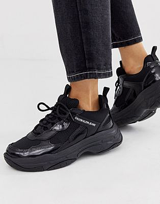 Calvin Klein - Maya - Baskets chunky - Noir | ASOS