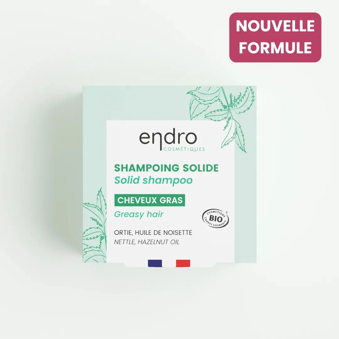 Shampoing solide cheveux gras naturel - Endro cosmétiques