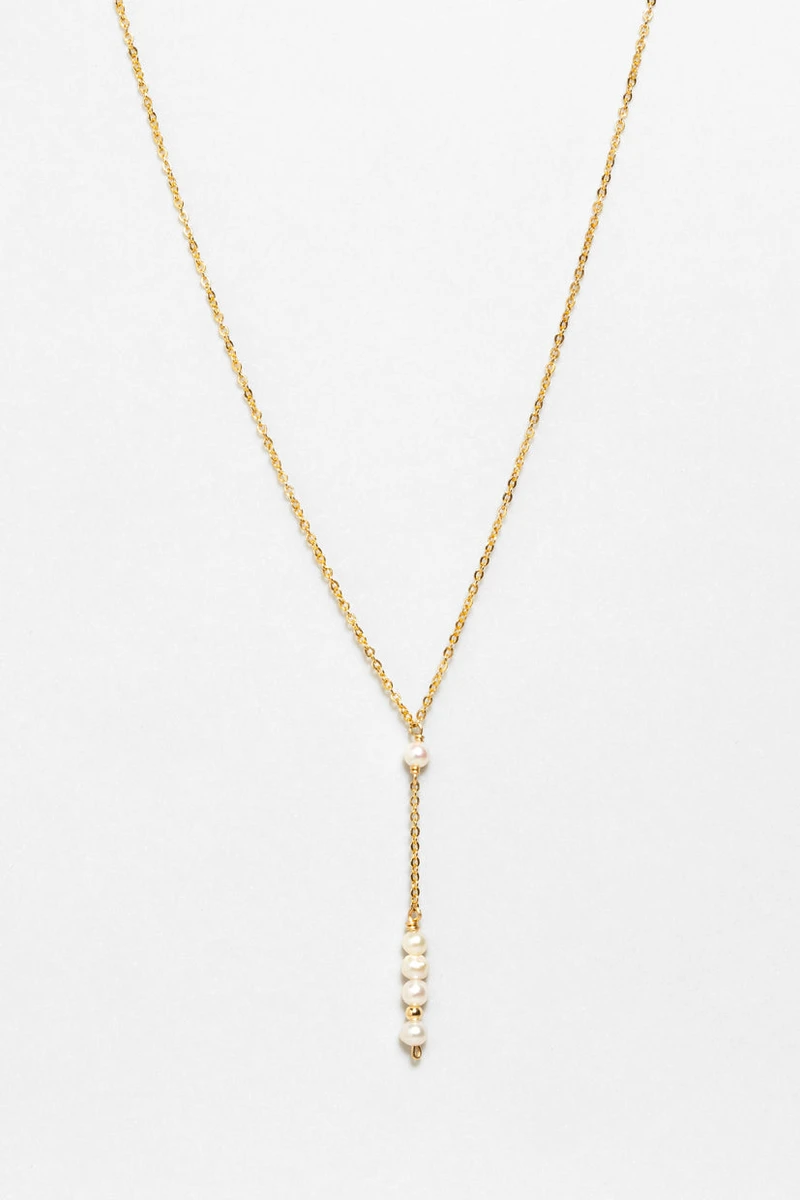 Théa long necklace - Cultured pearl