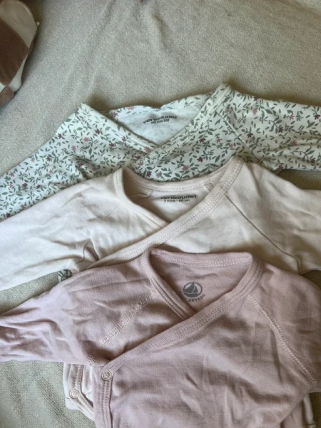 Body fleurs et unis manches longues 3 mois