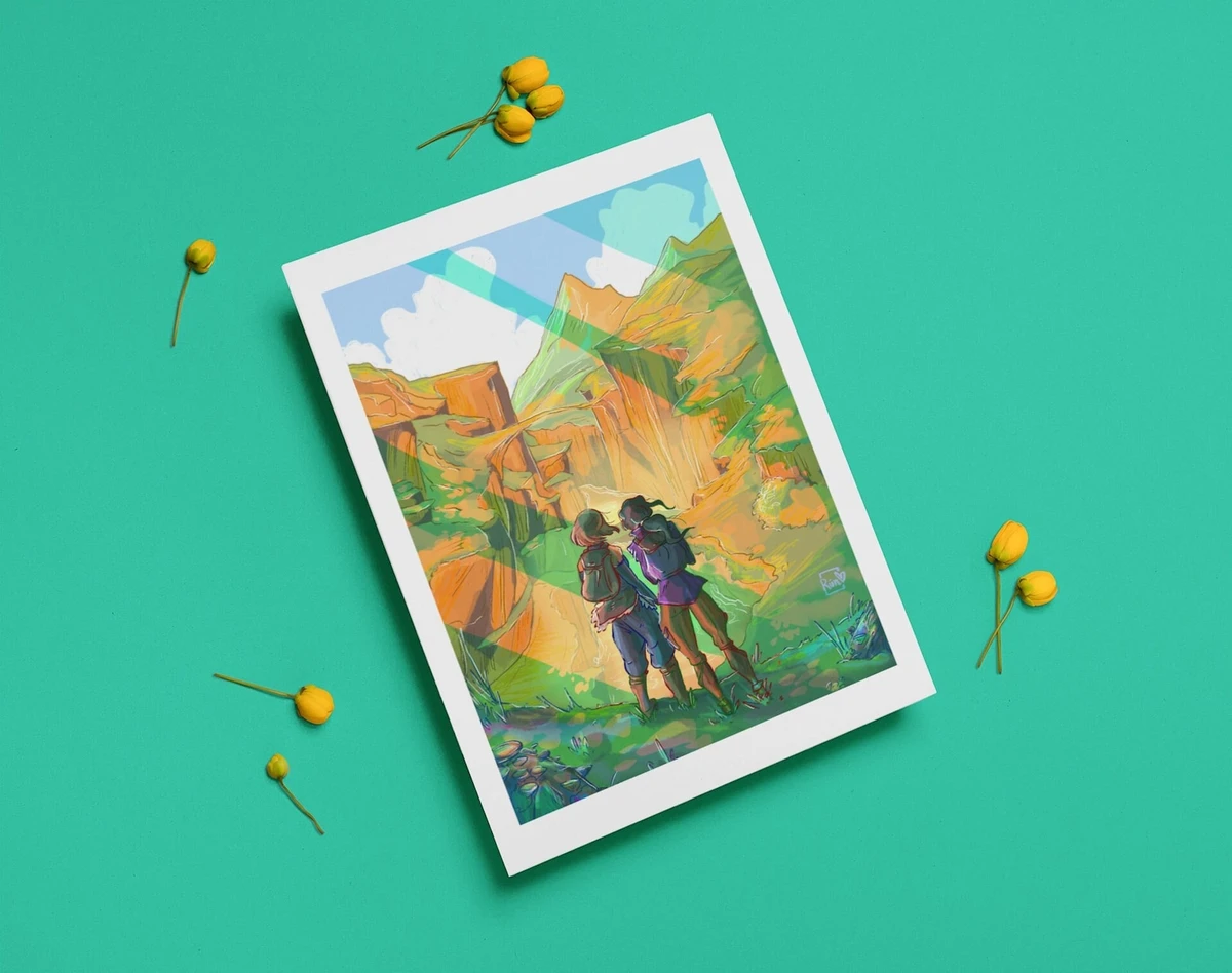 Korra and Asami The Legend of Korra Fine Art Print/ Poster