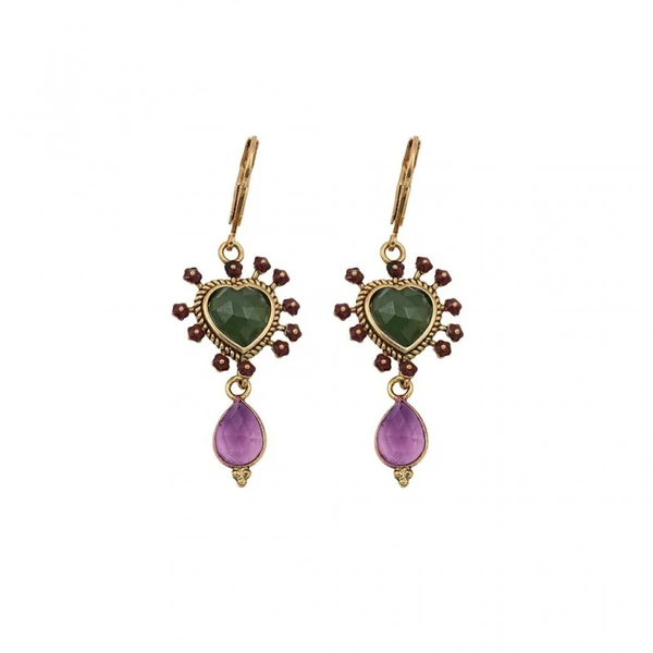 BOUCLES D'OREILLES LUNA EX VOTO SERPENTINE