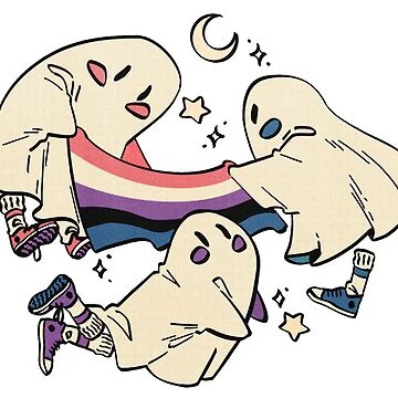 Fantôme de genre fluide | Sticker