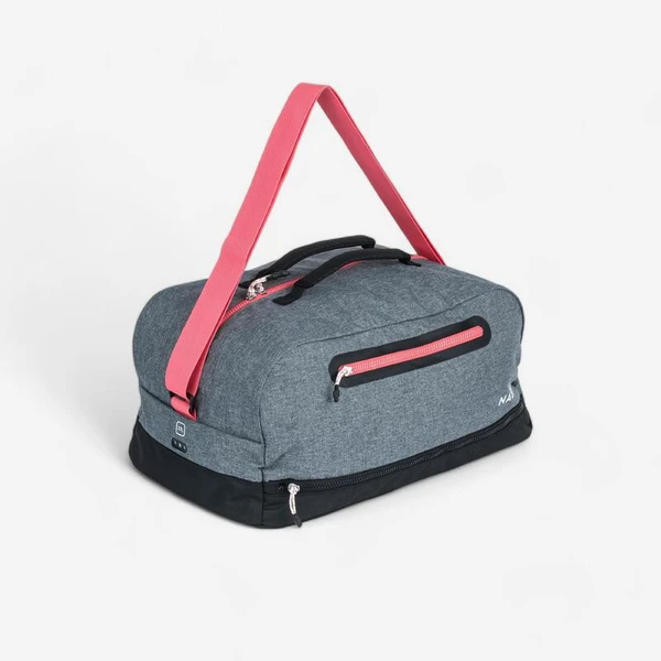 Sac de piscine Duffle bag 27L 3 compartiments, gris rose