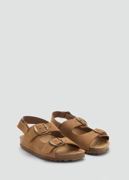 Sandales cuir boucles