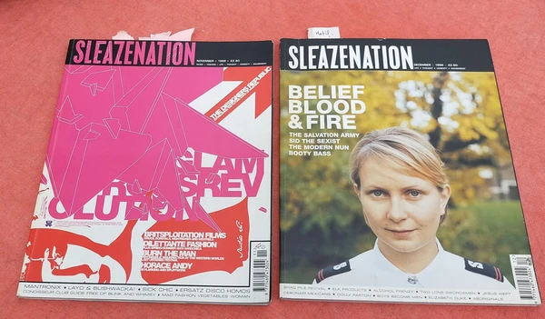 Lot de 2 magazines Sleazenation 1999