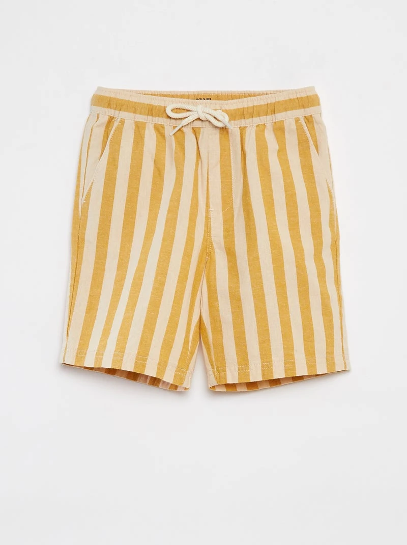 Short rayé avec poches