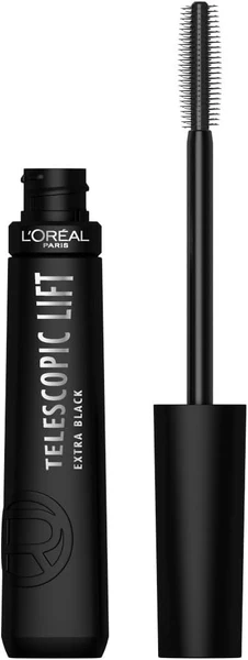 L'Oréal Paris - Mascara Volume and Length +5 mm - Without Package - Ceramic Infused - Telescopic Lift Extra Black