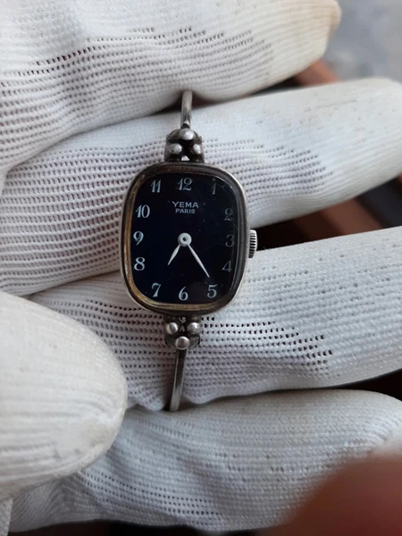 Montre ancienne Yema argent vintage