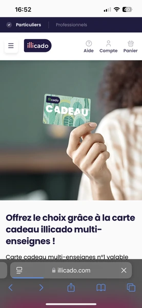 Carte cadeau multi enseigne 