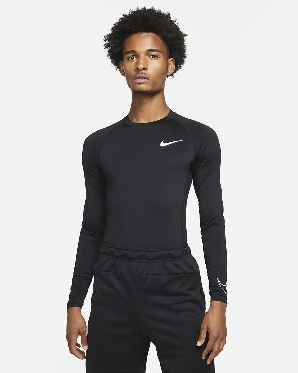 Haut à manches longues et coupe ajustée Nike Pro Dri-FIT pour Homme
