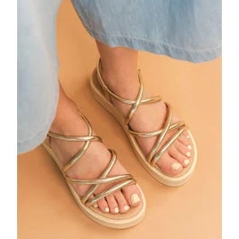 SANDALE ROMMIE PLATINE