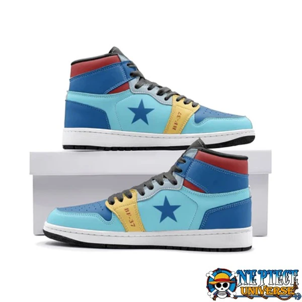 Franky Jordan Shoes One Piece High Top JD Custom Shoes - One Piece Universe - The Best Store for One Piece Merchandise