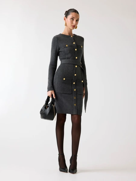 Mini robe cachemire mélangé Marciano