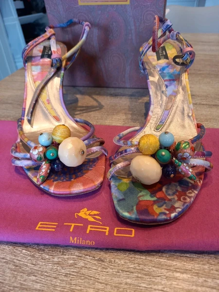 Multicolor enkelbandsandaaltjes Etro mt 39