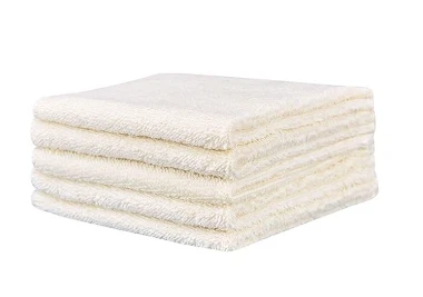 Bebe au Naturel - LES TENDANCES D'EMMA 5 Débarbouillettes Lavables - Bambou Ecru