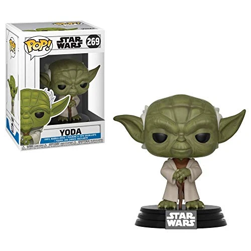 Funko Pop! Bobble: Star Wars: Clone Wars: Yoda - Figurine en Vinyle à Collectionner - Idée de Cadeau - Produits Officiels - Jouets pour les Enfants et Adultes - TV Fans