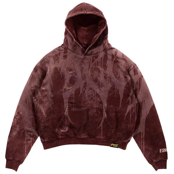 Grimfall - Heavy Oversized Hoodie (Rusty Red) 400GSM