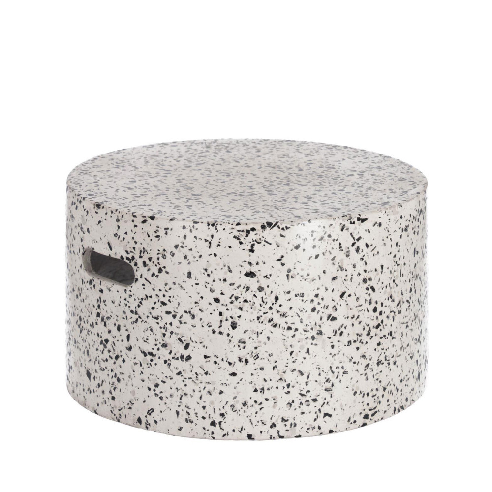Titre : Table basse de jardin ronde ø52cm Kave Home - JENELL | Drawer