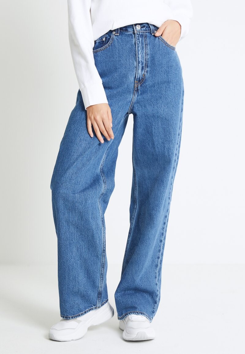 HIGH LOOSE - Jean flare - blue denim