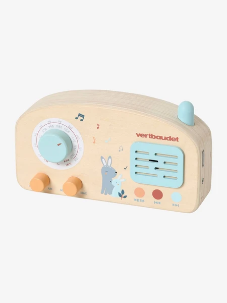 Radio musicale en bois FSC® LES AMIS DE LA FORÊT bois - Vertbaudet