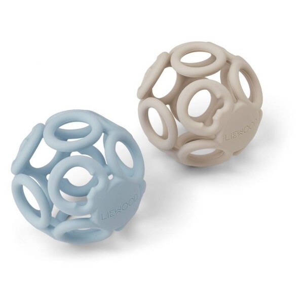 2 balles en silicone | Bleu et sandy - Liewood