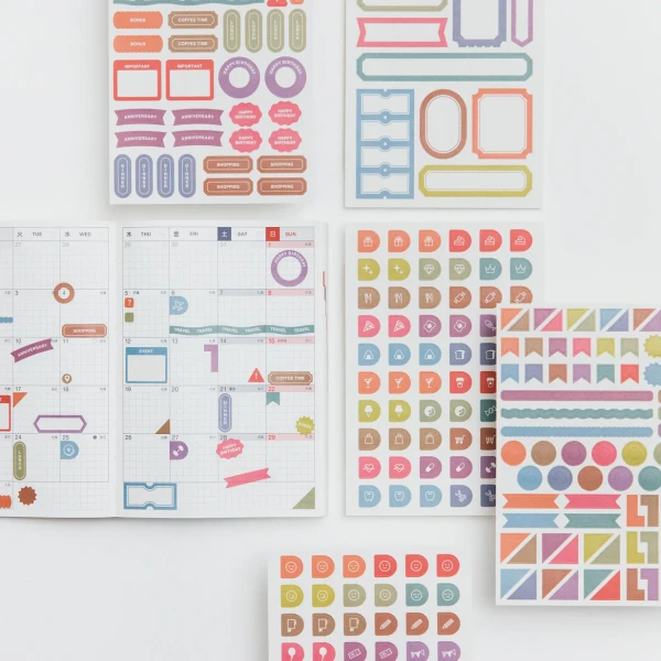 Sticker Set | TSUKI no IRO | Hobonichi Techo