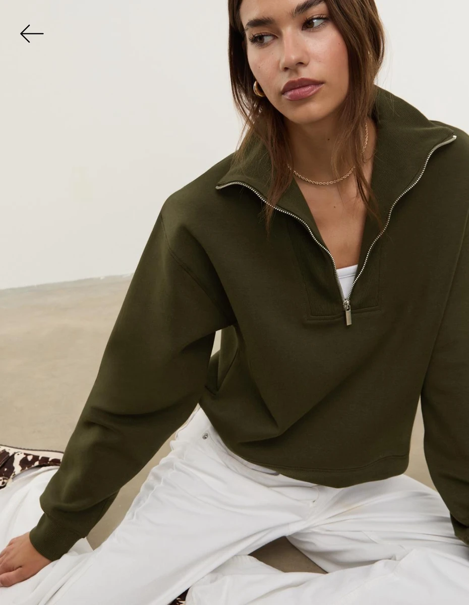 sweat a col montant zippé 